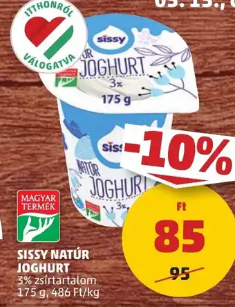 PENNY Sissy natúr joghurt ajánlat