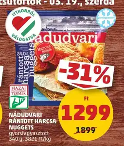 PENNY Nádudvari rántott harcsa nuggets ajánlat