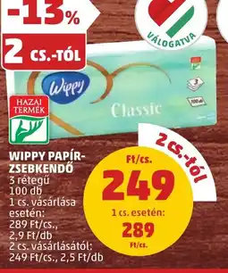 PENNY Wippy papír- zsebkendő ajánlat