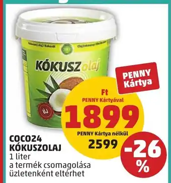 PENNY Coco24 kókuszolaj ajánlat