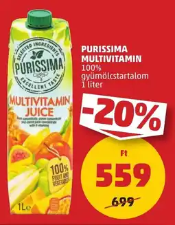 PENNY Purissima multivitamin ajánlat