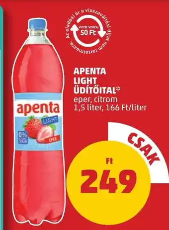 PENNY Apenta light üdítőital ajánlat