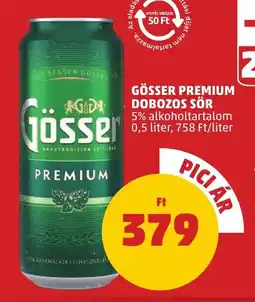 PENNY Gösser premium dobozos sör ajánlat