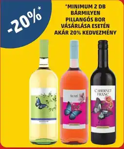 PENNY Minimum 2 db bármilyen pillangós bor vásárlása esetén akár 20% kedvezmény ajánlat