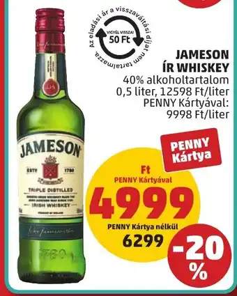 PENNY Jameson ír whiskey ajánlat