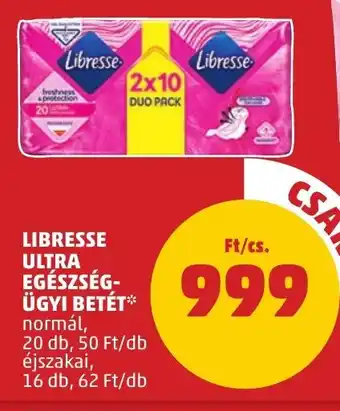 PENNY Libresse ultra egészség- ügyi betét ajánlat