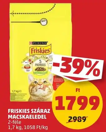 PENNY Friskies száraz macskaeledel ajánlat