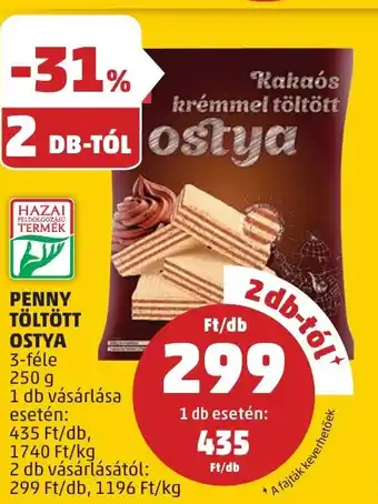 PENNY Penny töltött ostya ajánlat