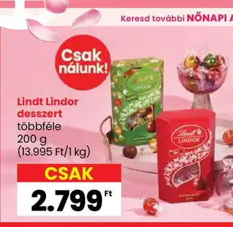 Interspar Lindt Lindor desszert ajánlat