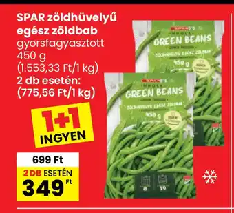 Interspar SPAR zöldhüvelyű egész zöldbab ajánlat