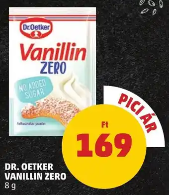 PENNY Dr. Oetker vanillin zero ajánlat