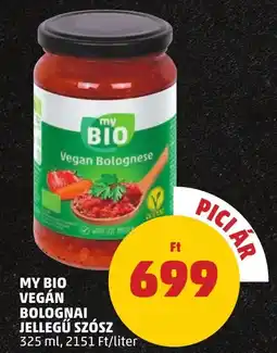 PENNY My Bio Vegán bolognai jellegű szósz ajánlat