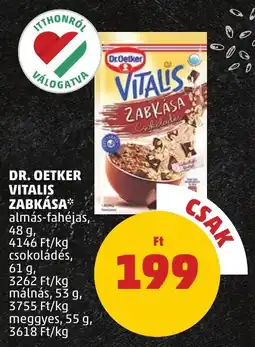 PENNY Dr. Oetker vitalis zabkása ajánlat