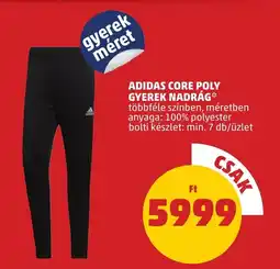 PENNY Adidas Core Poly gyerek nadrág ajánlat