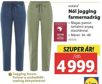 Lidl Esmara Női jogging farmernadrág ajánlat