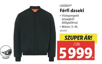 Lidl LIVERGY Férfi dzseki ajánlat