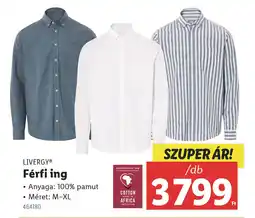 Lidl LIVERGY Férfi ing ajánlat