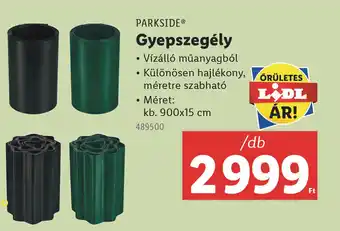 Lidl PARKSIDE Gyepszegély ajánlat