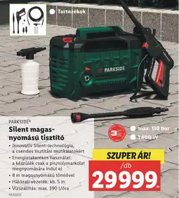 Lidl PARKSIDE Silent magas-nyomású tisztító ajánlat