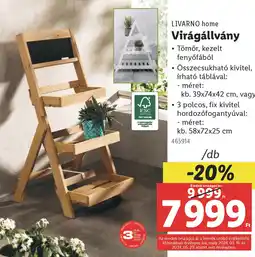 Lidl LIVARNO home Virágállvány ajánlat