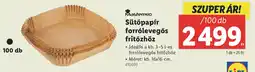 Lidl MasterPRO Sütőpapír forrólevegős fritőzhöz ajánlat