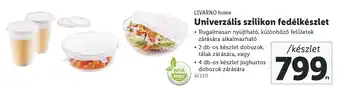 Lidl LIVARNO home Univerzális szilikon fedélkészlet ajánlat