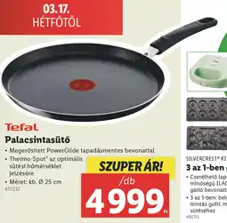 Lidl Tefal Palacsintasütő ajánlat