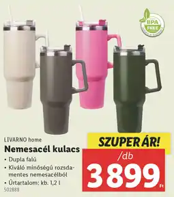 Lidl LIVARNO home Nemesacél kulacs ajánlat