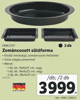 Lidl ERNESTO Zománcozott sütőforma ajánlat