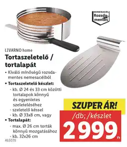 Lidl LIVARNO home Tortaszeletelő / tortalapát ajánlat