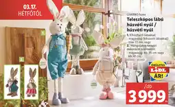 Lidl LIVARNO home Teleszkópos lábú húsvéti nyúl / húsvéti nyúl ajánlat