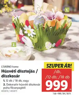 Lidl LIVARNO home Húsvéti dísztojás / díszkosár ajánlat