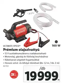 Lidl ULTIMATE SPEED Prémium olajszivattyú ajánlat