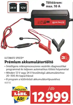 Lidl ULTIMATE SPEED Prémium akkumulátortöltő ajánlat