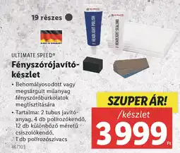 Lidl ULTIMATE SPEED Fényszórójavítókészlet ajánlat