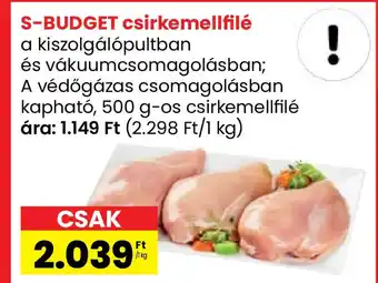 Interspar S-BUDGET csirkemellfilé ajánlat