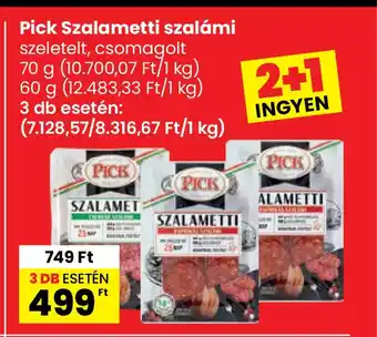 Interspar Pick Szalametti szalámi ajánlat