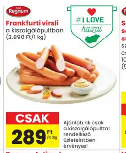 Spar Market Frankfurti virsli ajánlat