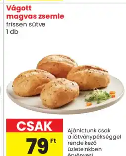 Spar Market Vágott magvas zsemle frissen sütve ajánlat