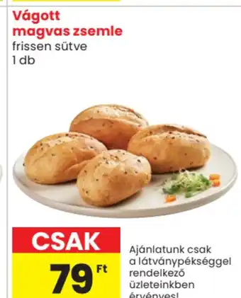 Spar Market Vágott magvas zsemle frissen sütve ajánlat