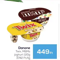 GRoby Danone Twix, M&Ms joghurt ajánlat