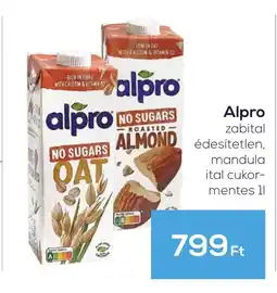 GRoby Alpro zabital édesítetlen, mandula ital cukor ajánlat