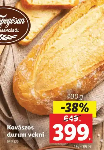 Lidl Kovászos durum vekni ajánlat