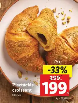 Lidl Pisztáciás croissant ajánlat