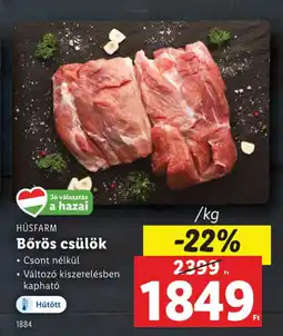 Lidl HÚSFARM Bőrös csülök ajánlat