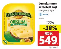 Lidl Leerdammer szeletelt sajt ajánlat