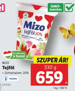 Lidl MIZO tejföl ajánlat