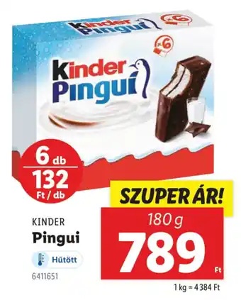 Lidl KINDER Pingui ajánlat