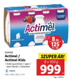 Lidl DANONE Actimel / Actimel Kids ajánlat