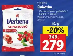 Lidl VERBENA Cukorka ajánlat